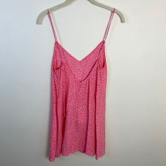 For Love & Lemons Twinkle Slip Mini Dress Pink S Spaghetti Straps Romantic - Picture 5 of 10